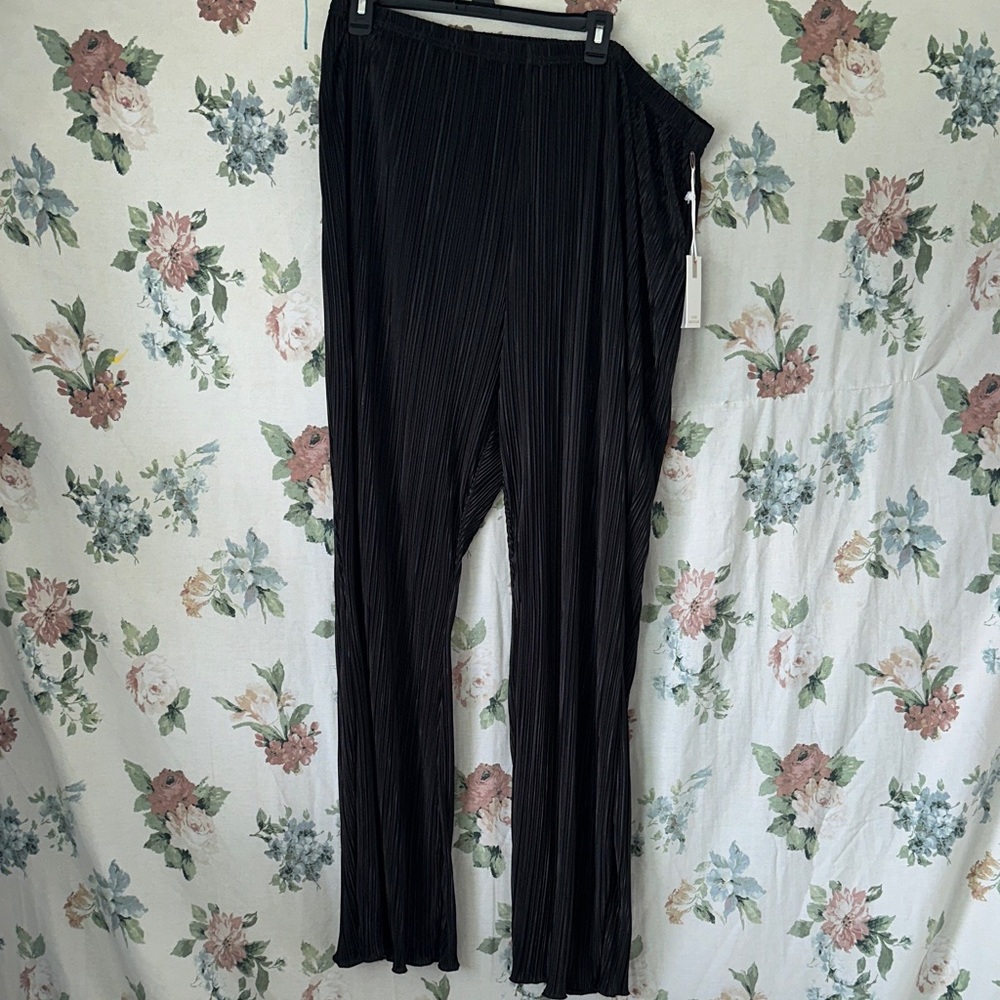 Good American Black Wide Leg Pants
